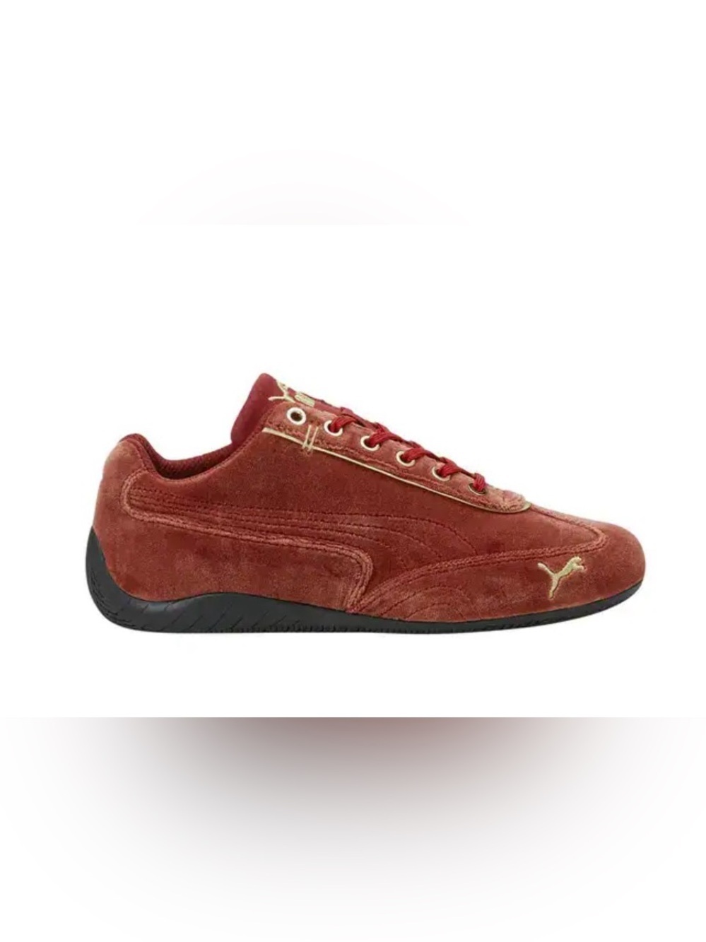 Like new! Puma Women’s Speedcat Velvet 'Intense Red' Sneaker, sz 8.5
